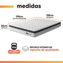 Ver imagem 4 de Cama Box Queen Espuma Ortopédica Onix D33 158x198x58cm Hellen - Suporta até 120 kg por Pessoa