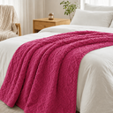 Ver imagem 2 de Manta Soft Casal Jacquard Paquistão 2,00m x 1,80m Pink