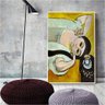 Quadro Henri Matisse A cabeça De Laurette Com Uma Xícara De Café:150x100/PRETA - 8