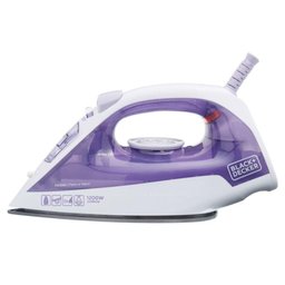 Ferro de Passar a Vapor Black + Decker Fx1050 Branco com Roxo 110v - 2