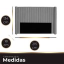 Ver imagem 4 de Cabeceira Casal King Size Estofada para Cama Box Alicia Veludo Cinza