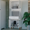 Ver imagem 3 de Paneleiro de Cozinha Compacto com Nicho e Gaveta 4 Portas 1 Gaveta