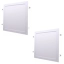 Ver imagem 1 de Kit 2 Lâmpadas de LED Luminaria Plafon 25W Embutir 30x30 Quadrado Branco Frio