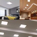 Ver imagem 5 de Kit 2 Lâmpadas de LED Luminaria Plafon 25W Embutir 30x30 Quadrado Branco Frio