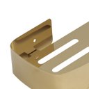 Ver imagem 6 de Suporte Shampoo Retangular Parede Banheiro Aço Inox Dourado