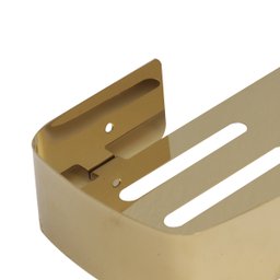 Suporte Shampoo Retangular Parede Banheiro Aço Inox Dourado - 5