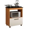 Balcão para Cooktop 5 Bocas 1 Porta Basculante Salvia Kaiki Móveis Nature/off White - 7