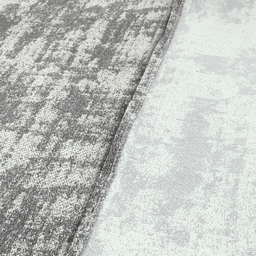 Tapete Sala Hall Antiderrapante 1.40m X 2.00m Decoração Tear Artesanal Jacquard Mármore Cinza - 4