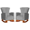 Ver imagem 1 de Kit 02 Poltronas Balanço Melinda Linho