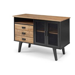 Buffet 2 Portas 3 Gavetas - Madeira Maciça + Mdf - 4
