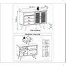 Buffet 2 Portas 3 Gavetas - Madeira Maciça + Mdf - 2