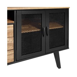 Buffet 2 Portas 3 Gavetas - Madeira Maciça + Mdf - 9