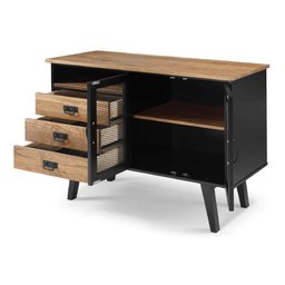 Buffet 2 Portas 3 Gavetas - Madeira Maciça + Mdf - 3