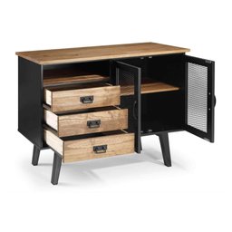 Buffet 2 Portas 3 Gavetas - Madeira Maciça + Mdf - 7
