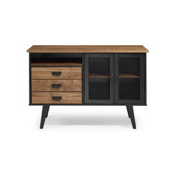 Buffet 2 Portas 3 Gavetas - Madeira Maciça + Mdf - 5