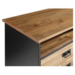 Buffet 2 Portas 3 Gavetas - Madeira Maciça + Mdf - 8