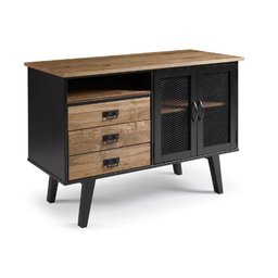 Buffet 2 Portas 3 Gavetas - Madeira Maciça + Mdf - 10