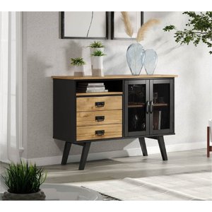 Buffet 2 Portas 3 Gavetas - Madeira Maciça + Mdf