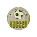 Ver imagem 1 de Conjunto com 6 Pratos de Sobremesa Football Futebol Ø21cm Alleanza Cerâmica Revendedor Autorizado. P