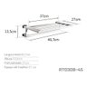 Toalheiro Rack 45 Cm Inox - Kromus Rt0308-45 - 3