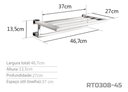 Ver imagem 3 de Toalheiro Rack 45 Cm Inox - Kromus Rt0308-45