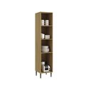 Ver imagem 3 de Armário Paneleiro 2 Portas com Vidro Reflecta 220x40 cm Capadócia Amadeirado Claro 100% MDF