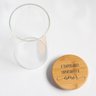 Porta Mantimento Redondo em Vidro Borossilicato com Tampa em Bambu 150ml D5,5xa11,5cm Dynasty - 2