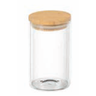 Porta Mantimento Redondo em Vidro Borossilicato com Tampa em Bambu 150ml D5,5xa11,5cm Dynasty - 3