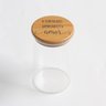Porta Mantimento Redondo em Vidro Borossilicato com Tampa em Bambu 150ml D5,5xa11,5cm Dynasty - 1