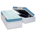 Ver imagem 1 de Cama Box Baú Solteiro: Colchão Espuma D45 Castor Sleep Max + Base CRC Courano White(88x188)
