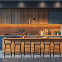 Ver imagem 6 de Kit 6 Banquetas para Bancada Flórida Preta 60cm Cozinha Gourmet Balcão Ilha Piscina Área de Lazer