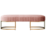 Recamier Glow 110cm Puff Moderno Premium Sala e Quarto:rosa - 2