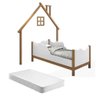 Mini Cama Casinha De Parede Brysie E Branco + Colchão - 1