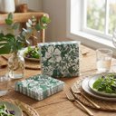 Ver imagem 4 de Guardanapo Decorativo Floral 17 Cm Estampas Plantas Verdes