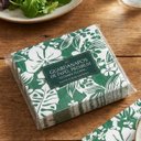 Ver imagem 7 de Guardanapo Decorativo Floral 17 Cm Estampas Plantas Verdes
