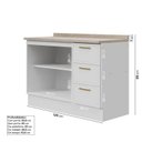 Ver mais imagens de Cozinha Planejada 2 Peças com Tampo Marselha CabeCasa MadeiraOriginals Branco