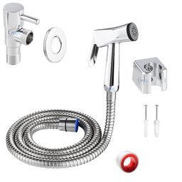 Ducha Higiênica 1,20m com Engate Metal + Registro Inox - 1