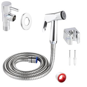 Ducha Higiênica 1,20m com Engate Metal + Registro Inox