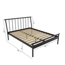 Ver imagem 2 de Cama Casal em Aço Begônia CabeCasa MadeiraOriginals