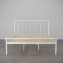 Ver imagem 4 de Cama Casal em Aço Begônia CabeCasa MadeiraOriginals Branco