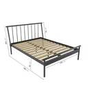 Ver imagem 2 de Cama Casal em Aço Begônia CabeCasa MadeiraOriginals Cinza/Grafite