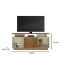 Ver imagem 5 de Rack Bancada para Tv até 65" Salvador 160cm Pérola Metaliz/amêndoa- Mabe Magazine