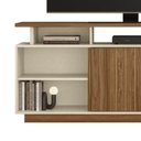 Ver imagem 4 de Rack Bancada para Tv até 65" Salvador 160cm Pérola Metaliz/amêndoa- Mabe Magazine