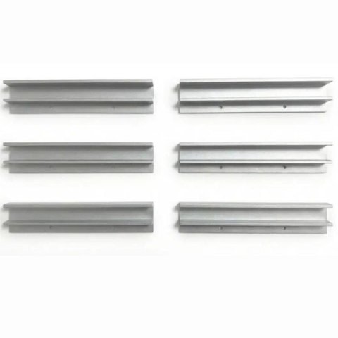 Kit 6 Puxador Perfil de Aluminínio Anodizado para Móveis MDF/ MDP 15mm 38,2cm