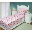 Ver imagem 1 de Lençol Infantil de Menina Jogo de Cama Solteiro 3pçs Cupcake