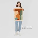 Ver imagem 6 de Kit 3 Quadros Decorativos Geométricos Abstrato Plantas Colorido Sala de Jantar