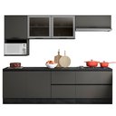 Ver imagem 1 de Cozinha Modulada Completa 7 Peças 7 Portas 4 Gavetas com Balcão para Cooktop Etna 