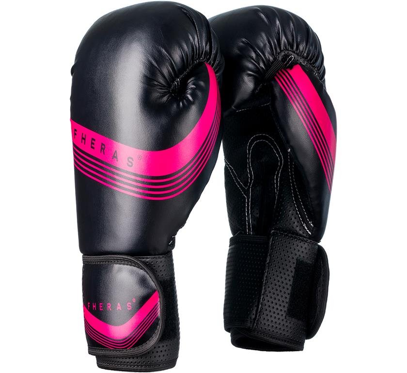 Kit Luva de Boxe Muay Thai MMA Bandagem Line Rosa 08oz - 3