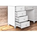 Ver imagem 3 de Penteadeira Camarim Glamourosa com Espelho + Luz Led e 9 Gavetas funcionais Potente:branco