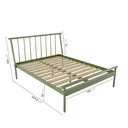 Ver imagem 2 de Cama Queen em Aço Begônia CabeCasa MadeiraOriginals Verde/Musgo